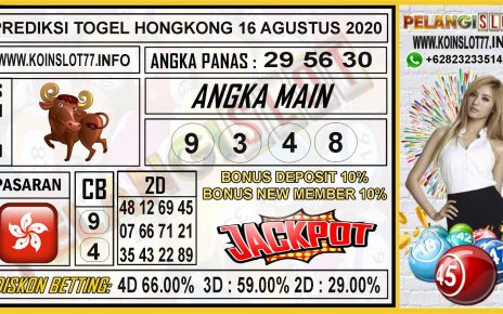 PREDIKSI TOGEL HONGKONG 16 AGUSTUS 2020