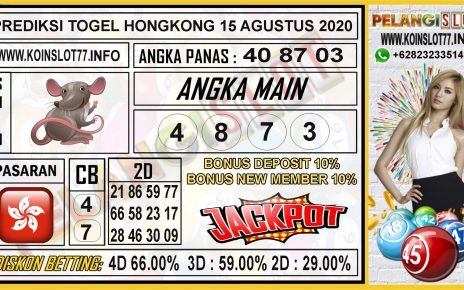 PREDIKSI TOGEL HONGKONG 15 AGUSTUS 2020