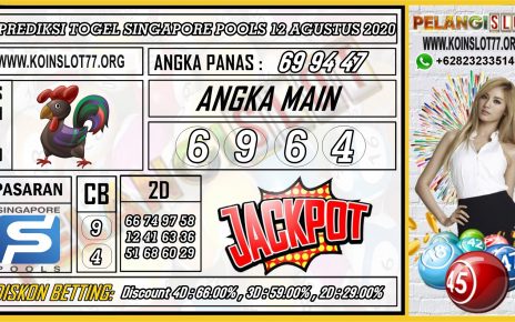 PREDIKSI TOGEL SINGAPORE 12 AGUSTUS 2020