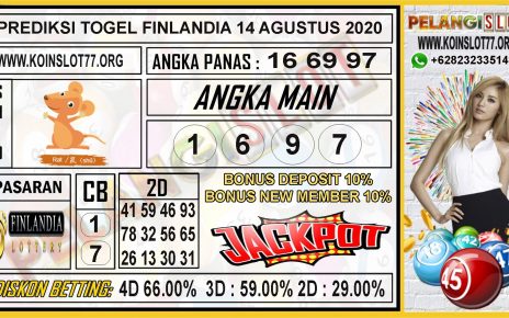 PREDIKSI TOGEL FINLANDIA 14 AGUSTUS 2020