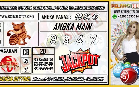 PREDIKSI TOGEL SENTOSA 12 AGUSTUS 2020