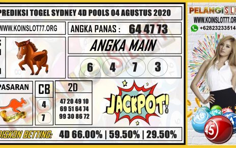 PREDIKSI TOGEL SYDNEY POOLS 04 AGUSTUS 2020