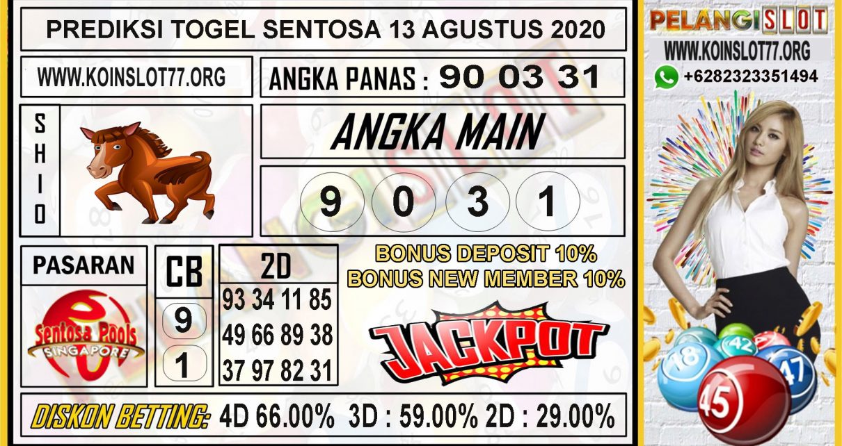 PREDIKSI TOGEL SENTOSA 13 AGUSTUS 2020