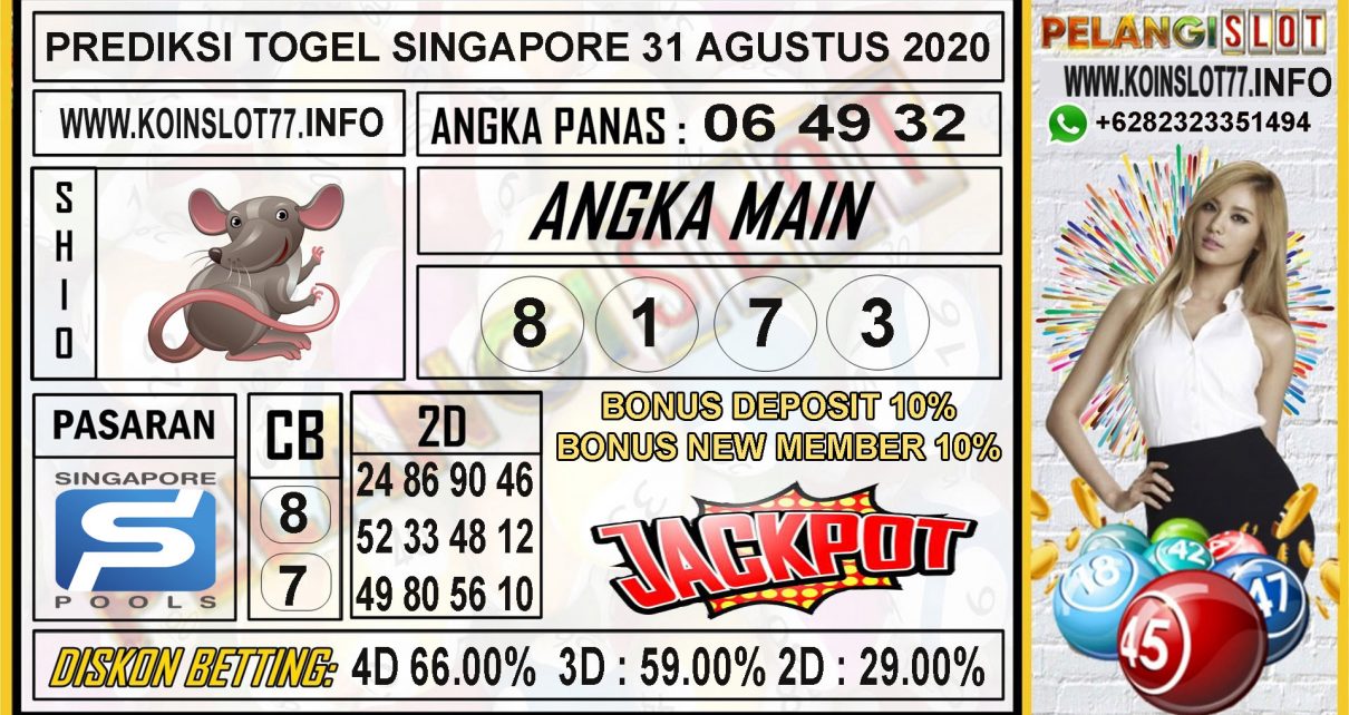 PREDIKSI TOGEL SINGAPURA 31 AGUSTUS 2020