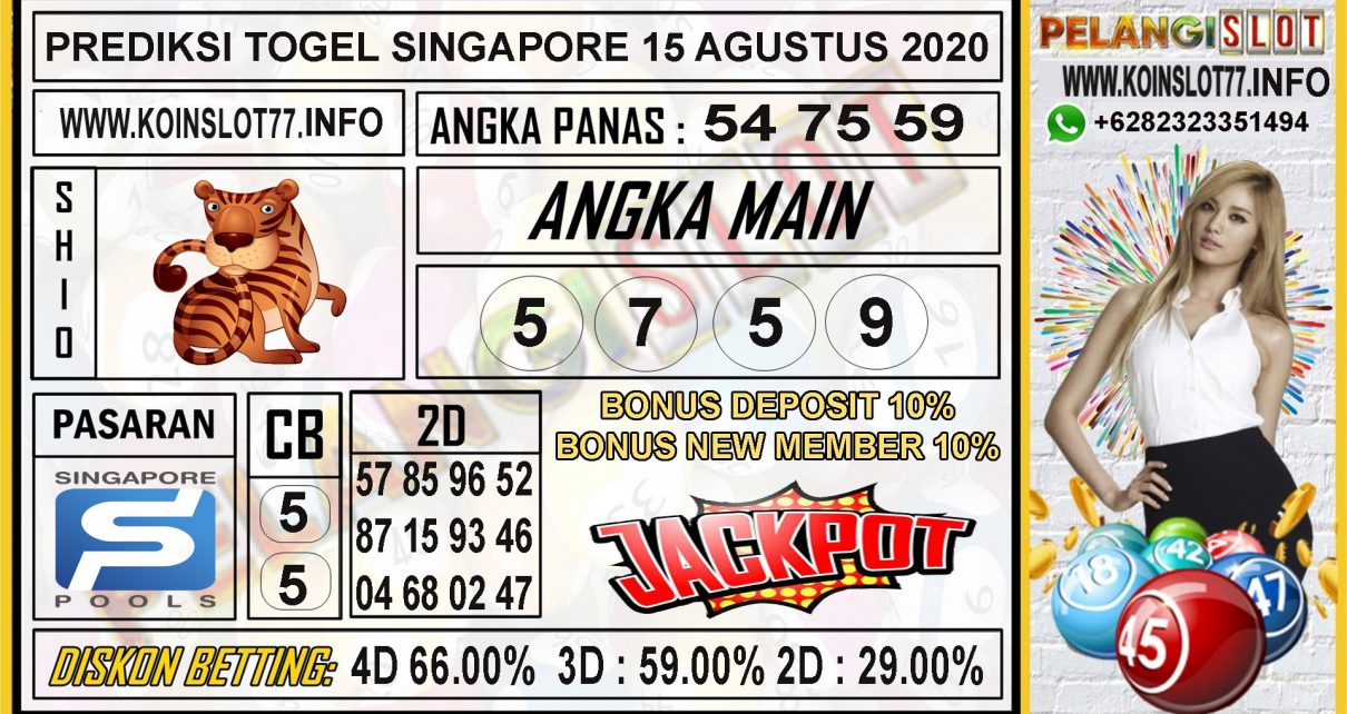 PREDIKSI TOGEL SINGAPORE 15 AGUSTUS 2020