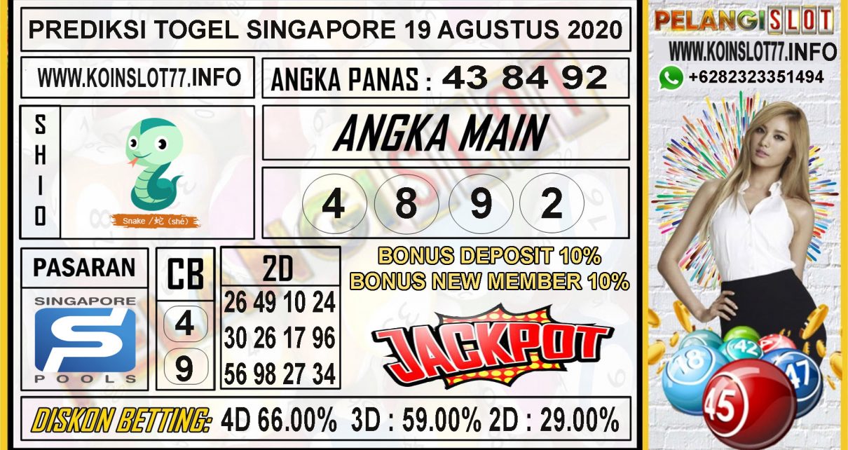 PREDIKSI TOGEL SINGAPORE 19 AGUSTUS 2020