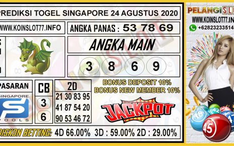 PREDIKSI TOGEL SINGAPURA 24 AGUSTUS 2020