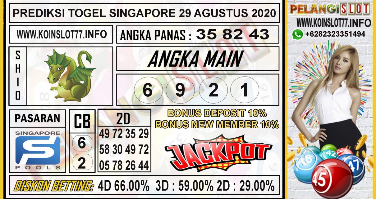 PREDIKSI TOGEL SINGAPURA 29 AGUSTUS 2020