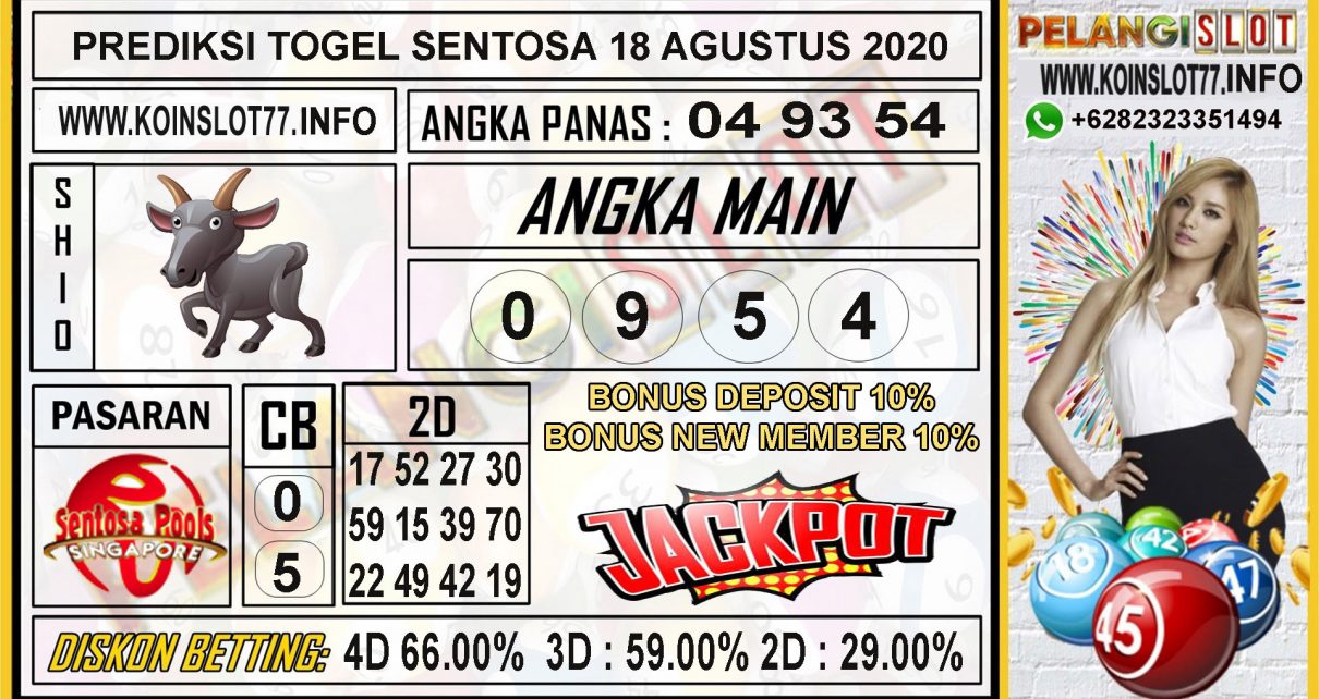 PREDIKSI TOGEL SENTOSA 18 AGUSTUS 2020