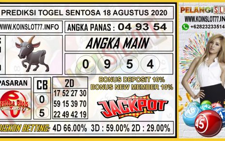 PREDIKSI TOGEL SENTOSA 18 AGUSTUS 2020