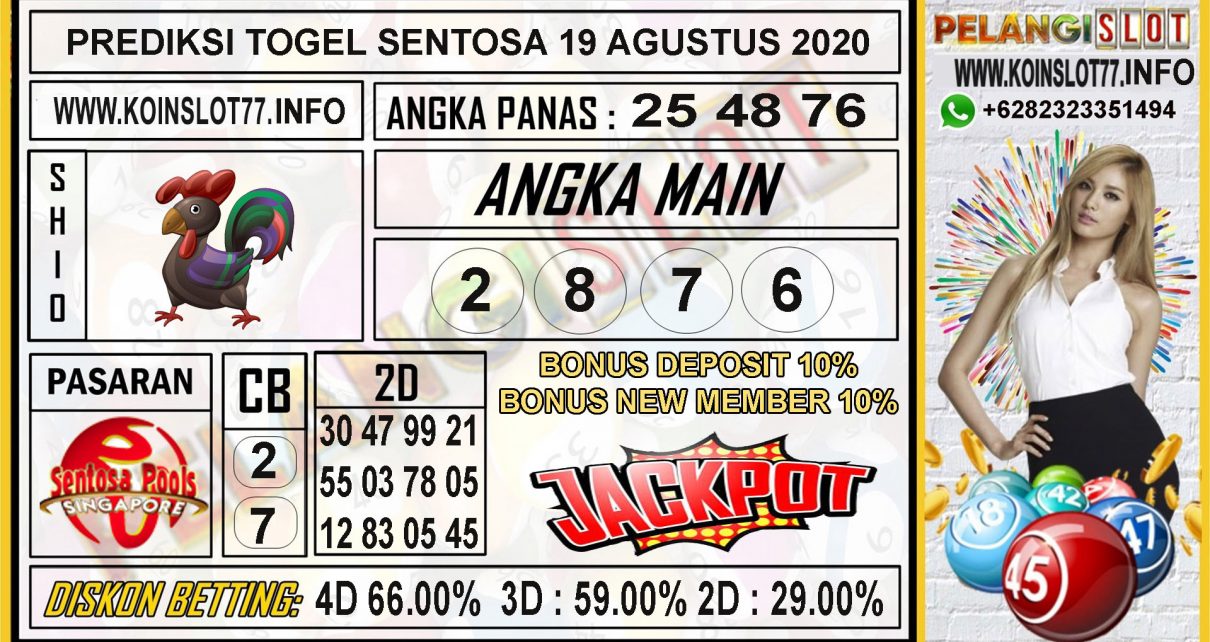 PREDIKSI TOGEL SENTOSA 19 AGUSTUS 2020