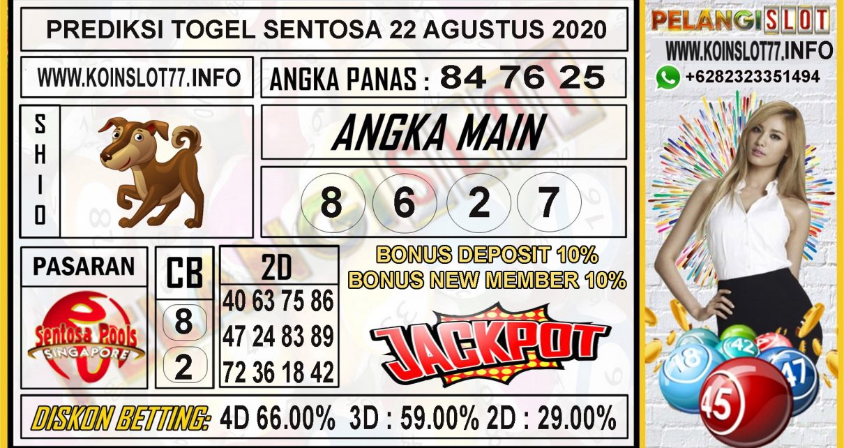 PREDIKSI TOGEL SENTOSA 22 AGUSTUS 2020