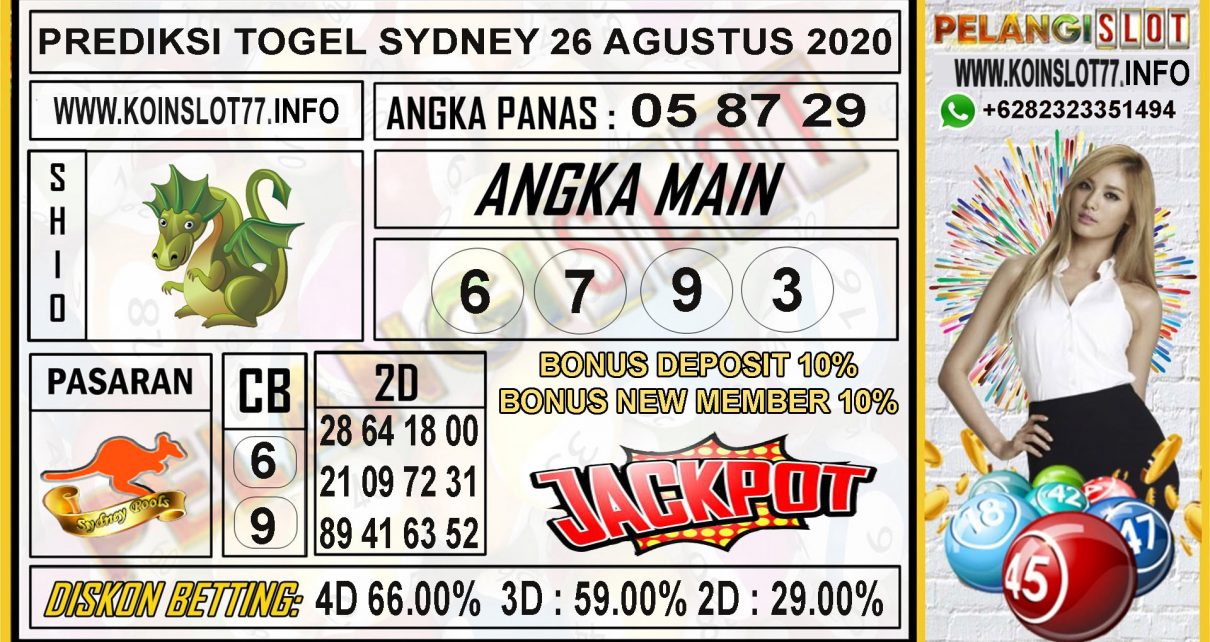 PREDIKSI TOGEL SYDNEY 26 AGUSTUS 2020