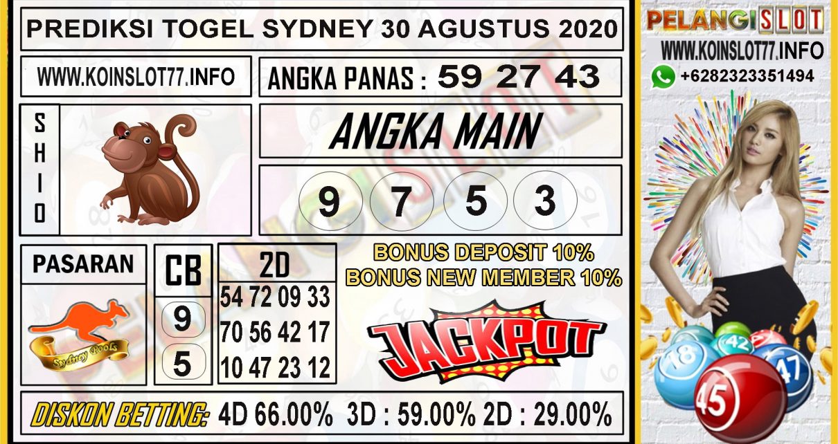 PREDIKSI TOGEL SYDNEY 30 AGUSTUS 2020