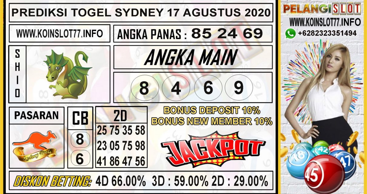 PREDIKSI TOGEL SYDNEY 17 AGUSTUS 2020