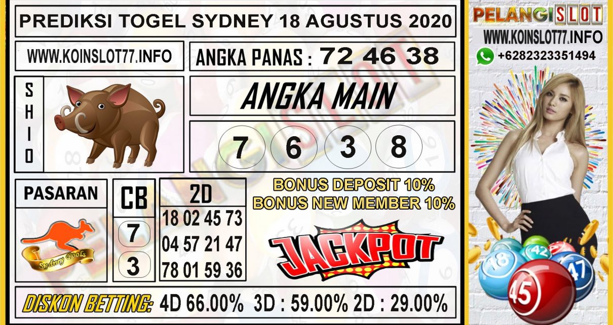 PREDIKSI TOGEL SYDNEY 18 AGUSTUS 2020