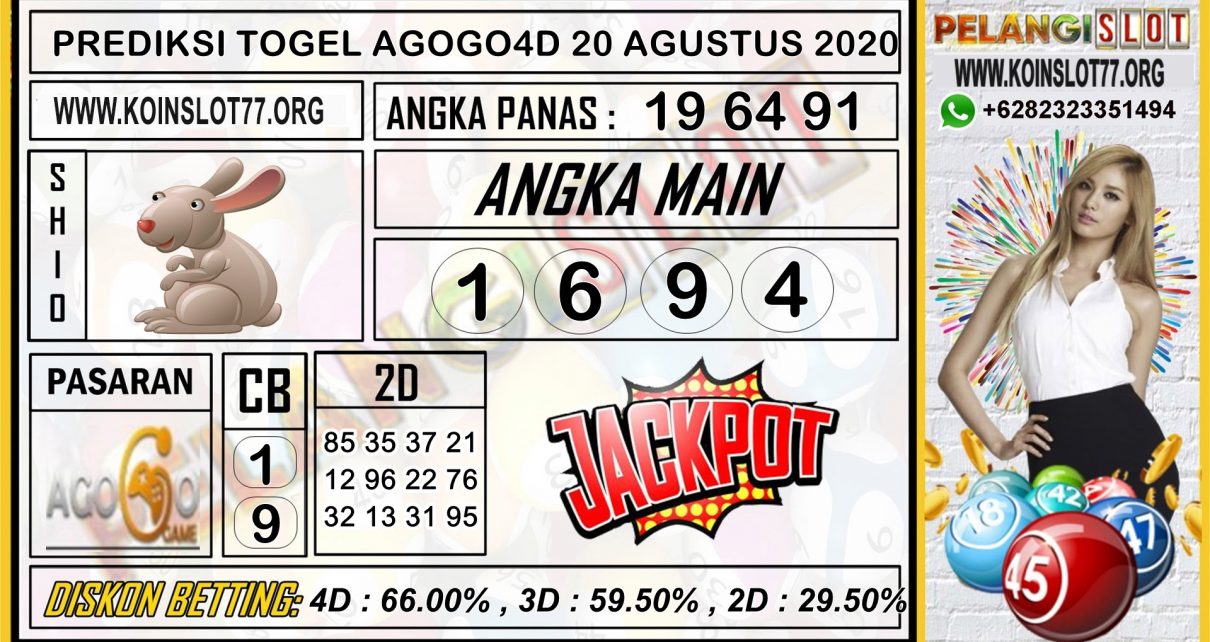 PREDIKSI TOGEL AGOGO4D 20 AGUSTUS 2020