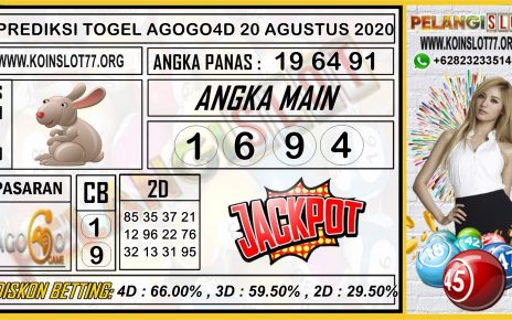 PREDIKSI TOGEL AGOGO4D 20 AGUSTUS 2020