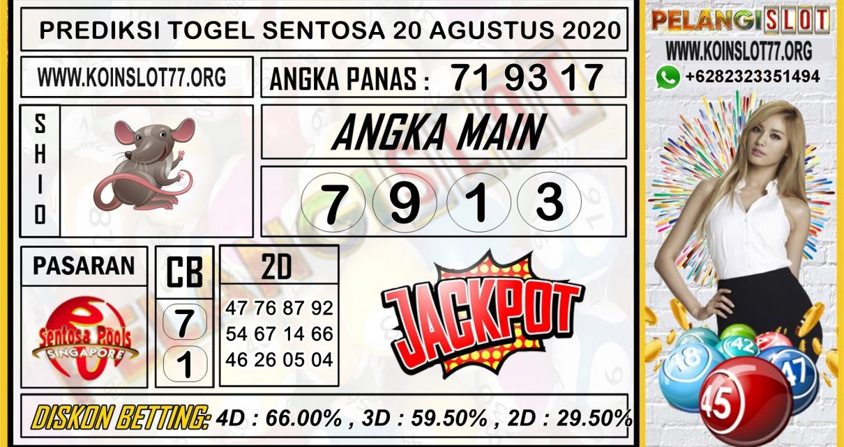 PREDIKSI TOGEL SENTOSA 20 AGUSTUS 2020