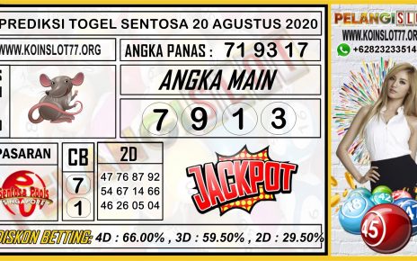 PREDIKSI TOGEL SENTOSA 20 AGUSTUS 2020