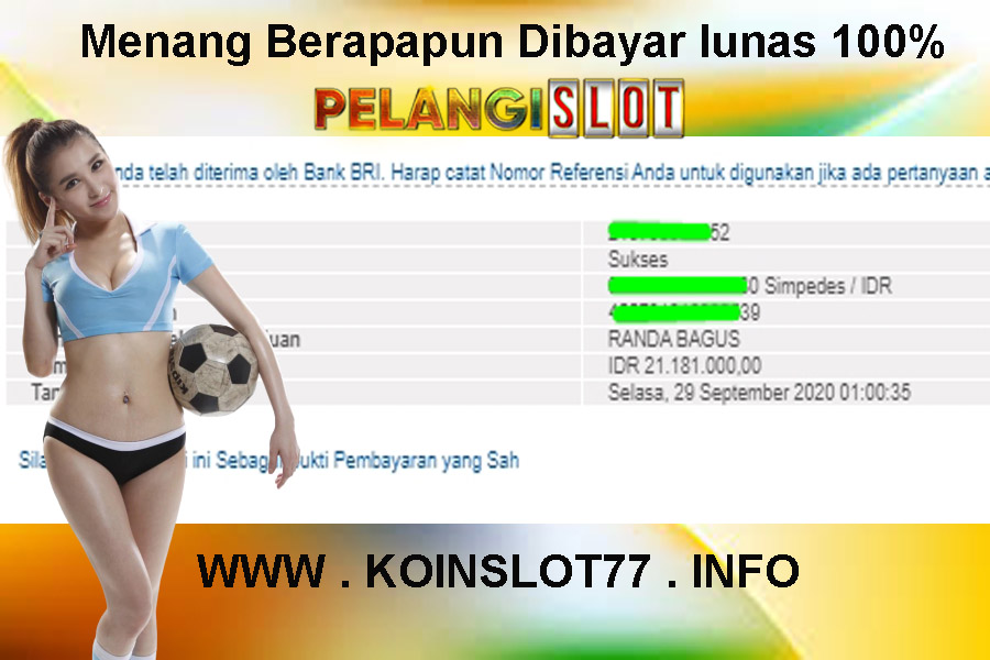 Member PelangiSlot Jackpot 29 September 2020