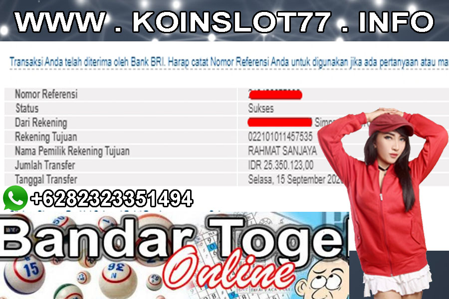 Member PelangiSlot Jackpot TOGEL 15 SEPTEMBER 2020