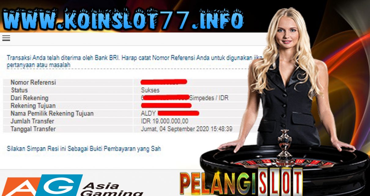 Member PelangiSlot Jackpot Asia Gaming 04 sep 2020