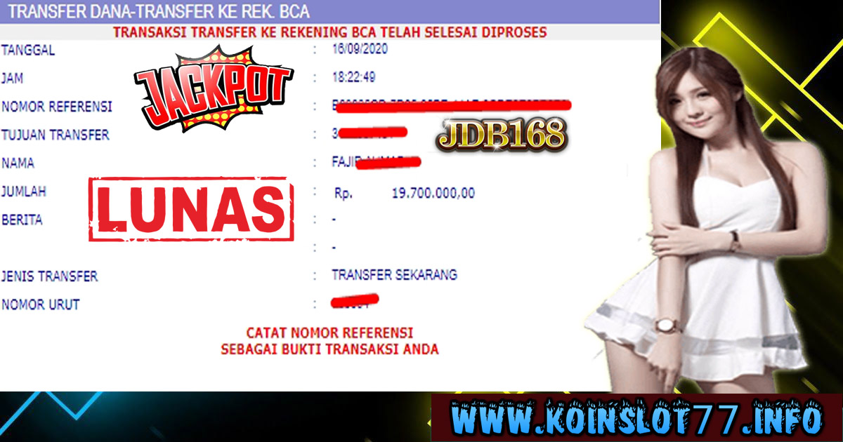 Member PelangiSlot Jackpot JDB 16 SEPTEMBER 2020