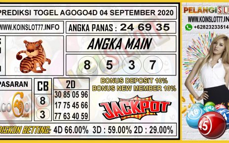 PREDIKSI TOGEL AGOGO4D 04 SEPTEMBER 2020