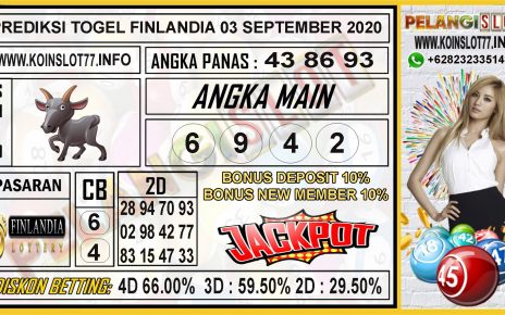 PREDIKSI FINLANDIA LOTTERY 03 SEPTEMBER 2020