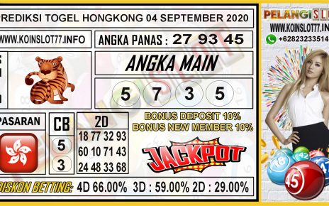 PREDIKSI TOGEL HONGKONG 04 SEPTEMBER 2020