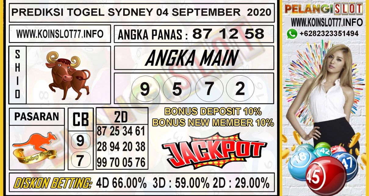 PREDIKSI TOGEL SYDNEY 04 SEPTEMBER 2020