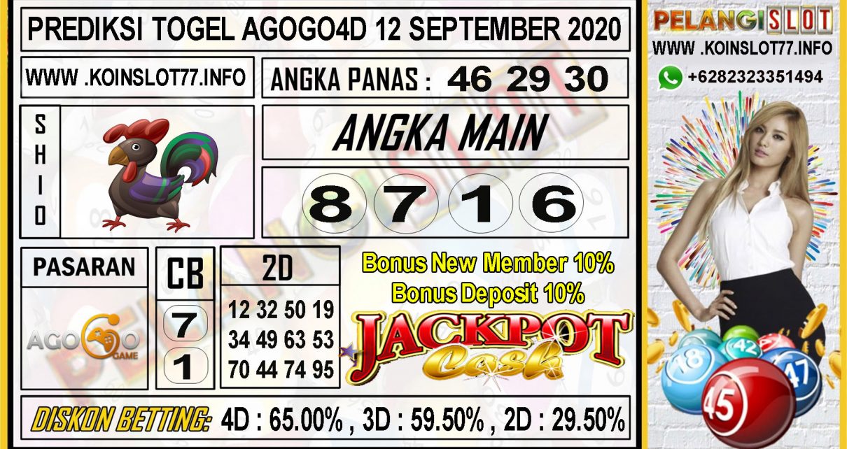 PREDIKSI TOGEL AGOGO4D 12 SEPTEMBER 2020