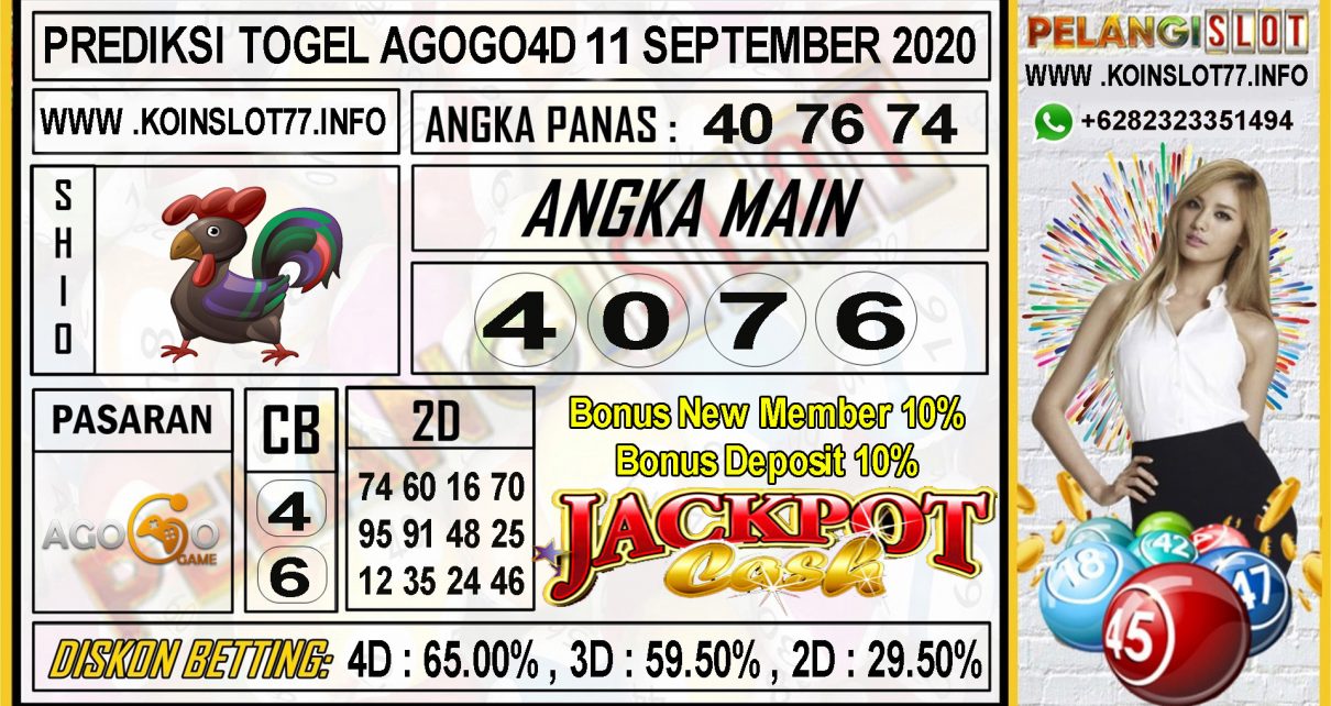 PREDIKSI TOGEL AGOGO4D 11 SEPTEMBER 2020