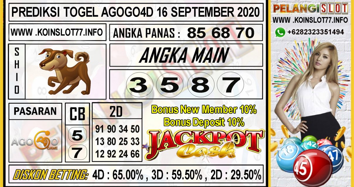 PREDIKSI TOGEL AGOGO4D 16 SEPTEMBER 2020