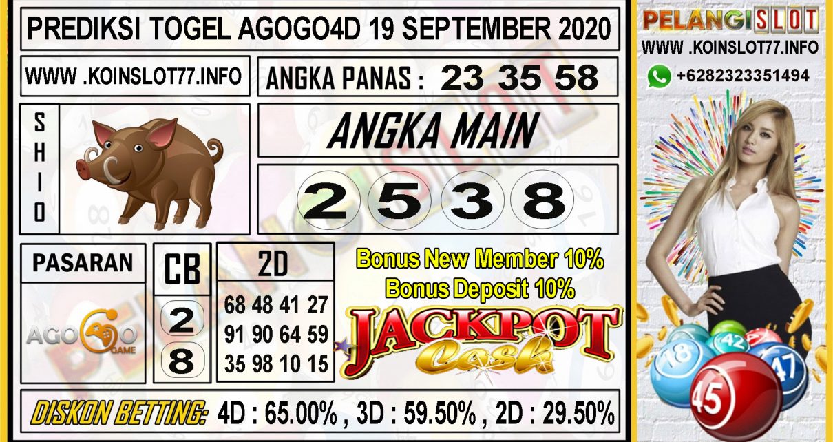 PREDIKSI TOGEL AGOGO4D 19 SEPTEMBER 2020