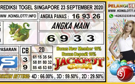 PREDIKSI TOGEL SINGAPORE 23 SEPTEMBER 2020