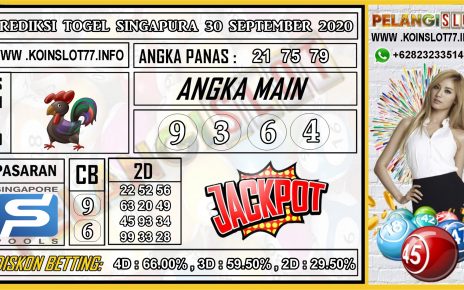 PREDIKSI TOGEL SINGAPURA 30 SEPTEMBER 2020