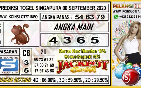 PREDIKSI TOGEL SINGAPURA 06 SEPTEMBER 2020