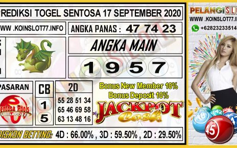 PREDIKSI TOGEL SENTOSA 17 SEPTEMBER 2020