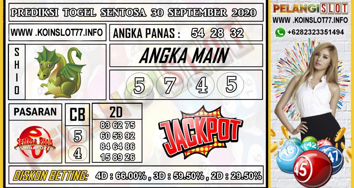 PREDIKSI TOGEL SENTOSA 30 SEPTEMBER 2020