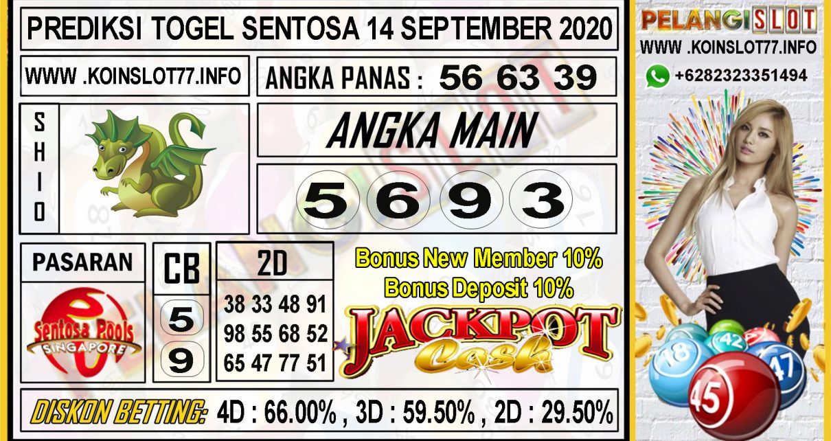 PREDIKSI TOGEL SENTOSA 14 SEPTEMBER 2020