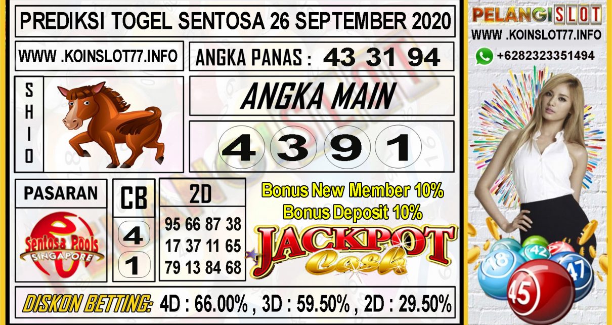 PREDIKSI TOGEL SENTOSA 26 SEPTEMBER 2020