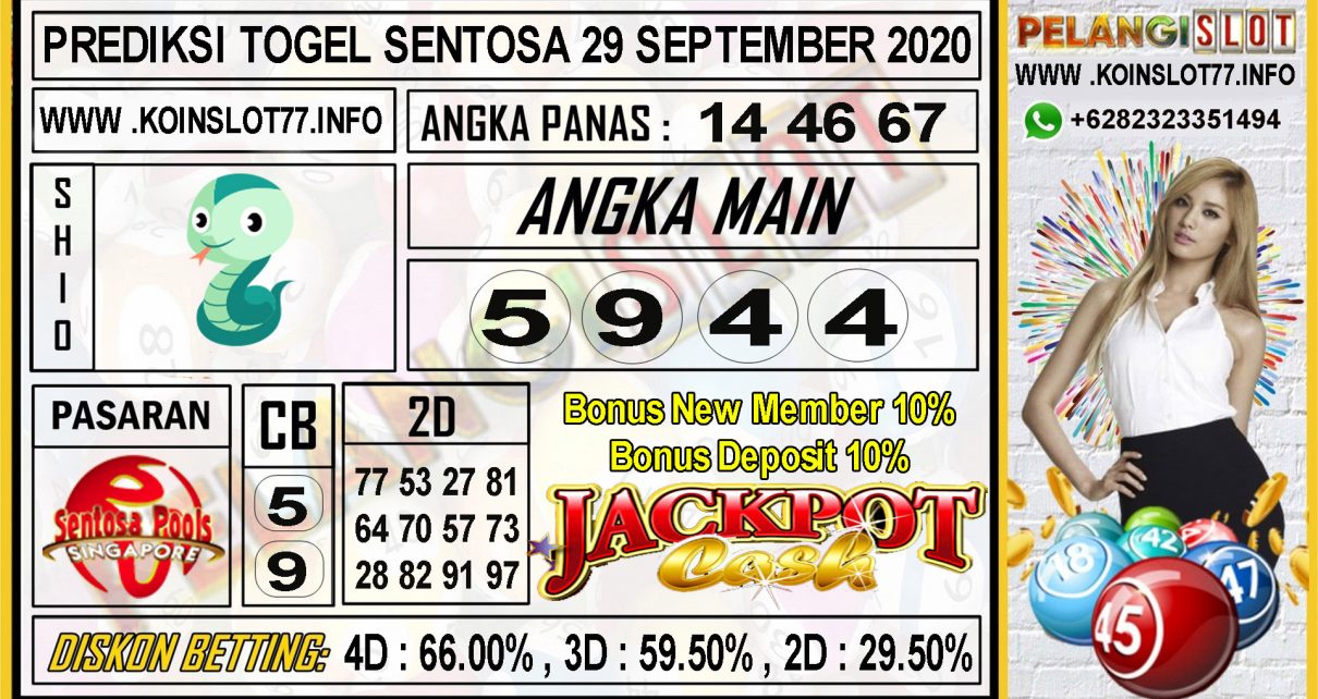 PREDIKSI TOGEL SENTOSA 29 SEPTEMBER 2020