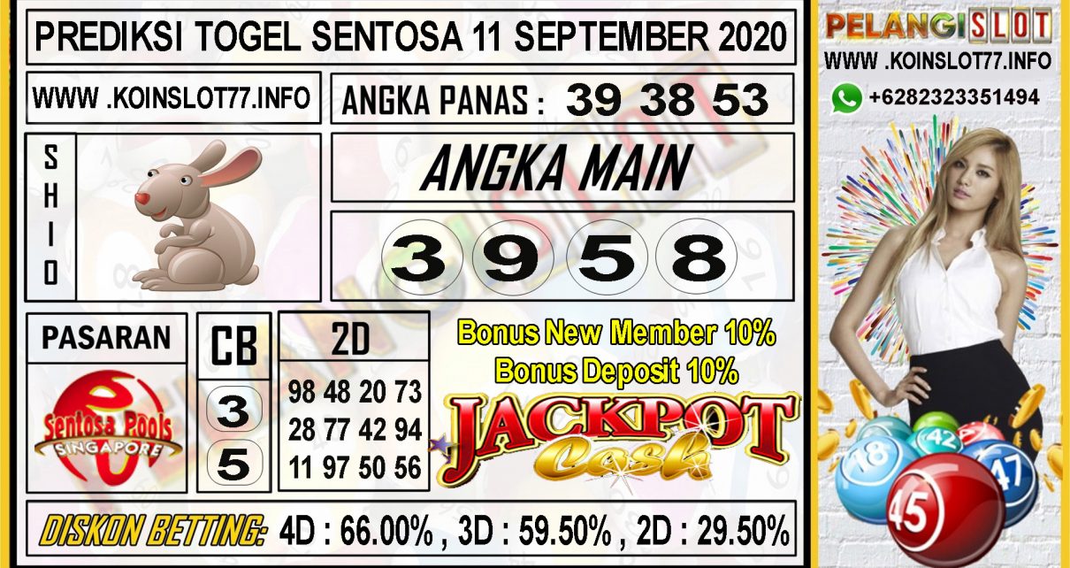 PREDIKSI TOGEL SENTOSA 11 SEPTEMBER 2020