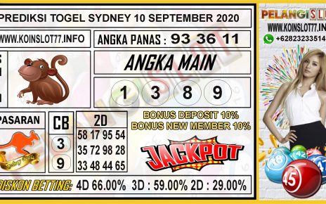 PREDIKSI TOGEL SYDNEY 10 SEPTEMBER 2020