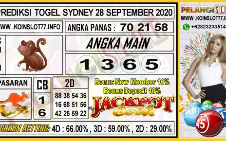 PREDIKSI TOGEL SYDNEY 28 SEPTEMBER 2020