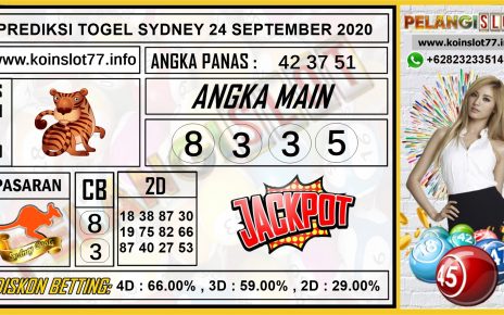 PREDIKSI TOGEL SYDNEY 24 SEPTEMBER 2020