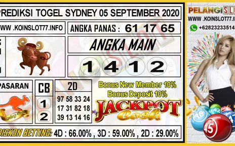 PREDIKSI TOGEL SYDNEY 05 SEPTEMBER 2020