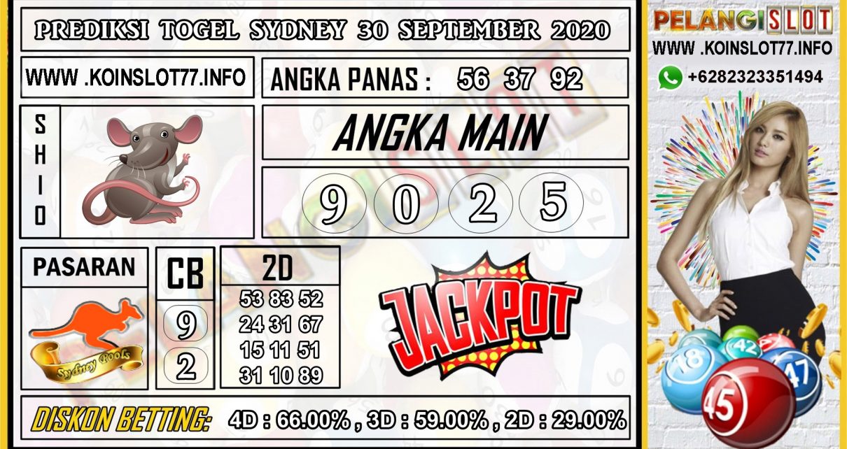 PREDIKSI TOGEL SYDNEY 30 SEPTEMBER 2020